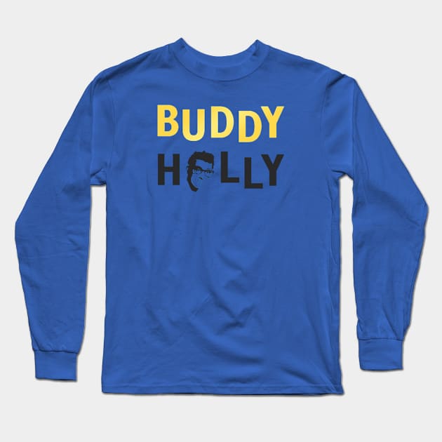 Buddy holly//Vintage for fans Long Sleeve T-Shirt by MisterPumpkin